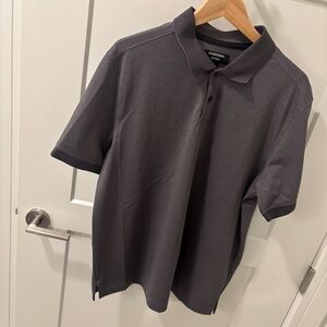 Nordstrom Tech-Smart Gray Polo Shirt L